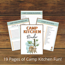 Load image into Gallery viewer, Camp Kitchen Binder