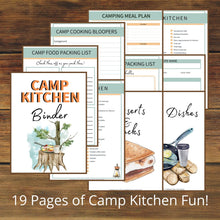 Load image into Gallery viewer, Camp Kitchen Binder